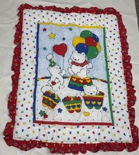 Edredom/colcha Carter's Baby babado vermelho ursinho de pelúcia balões corações novo! , usado comprar usado  Enviando para Brazil