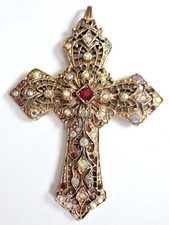 Vintage jeweled cross for sale  Lockport