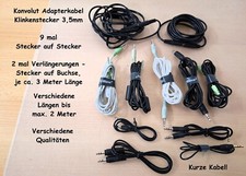 Konvolut adapterkabel klinkenk gebraucht kaufen  Duisburg