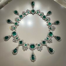 Colar feminino inspirado em Elizabeth Taylor prata esterlina 925 CZ joias finas comprar usado  Enviando para Brazil