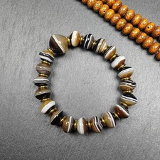 Mala de pulso tibetano exclusivo | Autêntica pulseira marrom Medicina Buda Dzi, usado comprar usado  Enviando para Brazil