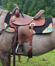 Circle barrel saddle for sale  Victor