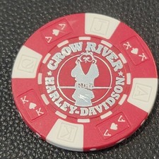 Chip de pôquer CROW RIVER HD ~ MINNESOTA (Vermelho AKQJ) Harley Davidson (FECHADO) comprar usado  Enviando para Brazil