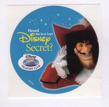 Adesivo secreto Walt Disney Vacation Club - Capitão Gancho comprar usado  Enviando para Brazil