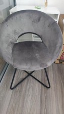 Grey round velvet for sale  LONDON