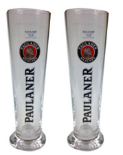 Usado, Paulaner Beer Munchin 2 Copos de Cerveja Pilsner 300/380ml Novo na caixa Mancave Alemanha comprar usado  Enviando para Brazil