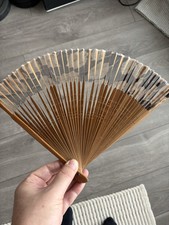 Handfächer holz asiatischen gebraucht kaufen  Berlin