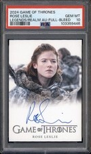 2024 Game Of Thrones Auto Legends of the Realm Full-Bleed Rose Leslie PSA 10 comprar usado  Enviando para Brazil