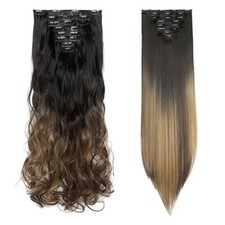 Usado, Mega CABEÇA CHEIA GROSSA Como Clipe Humano na Extensão de Cabelo 100% Real NATURAL Peça de Cabelo comprar usado  Enviando para Brazil
