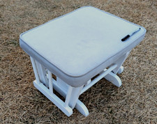 Upholstered gray ottoman for sale  Holbrook