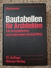 Bautabellen architekten schnei gebraucht kaufen Bautabellen architekten schnei gebraucht kaufen  Schwerin