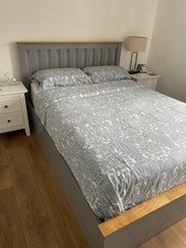 Double grey wooden for sale  CONGLETON