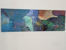Leinwandbild wandbild abstrakt gebraucht kaufen  Rüsselsheim am Main