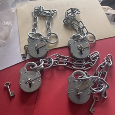 Padlock lever chain for sale  LONDON