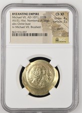 Michael VII Ducas, 1071-1078. Histamenon (Electrum, 29 mm, 4,34 g, 6 h), NGC comprar usado Michael VII Ducas, 1071-1078. Histamenon (Electrum, 29 mm, 4,34 g, 6 h), NGC comprar usado  Enviando para Brazil