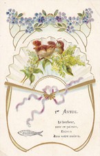 Cpa fantaisie gaufree d'occasion  France