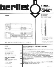 Berliet gprk carrier d'occasion  Expédié en Belgium