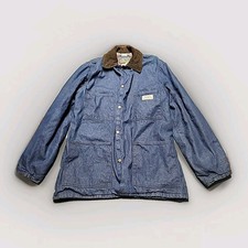 Antigo Carters Masculino - Casaco Denim Selvedge Azul - Manta Xadrez Forrada - TAMANHO 40 comprar usado  Enviando para Brazil