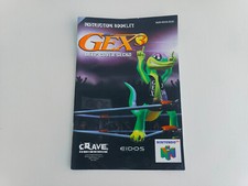 Gex 3 Deep Cover Gecko Nintendo 64 N64 Authentic Original Manual Antleitung comprar usado  Enviando para Brazil