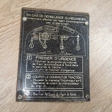 Sncf rare plaque d'occasion  Caen