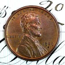 * 1909-S VDB * SÓLIDO + GEMA BU MS CENTAVO DE TRIGO LINCOLN * DE COLECCIÓN ORIGINAL segunda mano  Embacar hacia Mexico