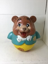 1969 Fisher Price Chubby Cub Bear Roll Along Balancing Chime Ball sem mãos , usado comprar usado  Enviando para Brazil