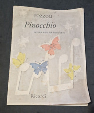Spartito musicale pinocchio usato  Misterbianco