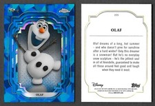 Cartão Olaf Frozen Topps Chrome Disney Sapphire 2024 #155 comprar usado  Enviando para Brazil