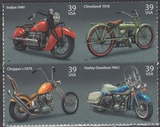 SC# 4085-88 - 39¢ - 2006 American Motorcycles - MNH Se-Tenant bloco de 4 comprar usado  Enviando para Brazil