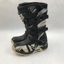 Botas de motocross Fox Racing COMP 5 MX Tech pretas blindadas juvenis EUA tamanho Y1, usado comprar usado  Enviando para Brazil