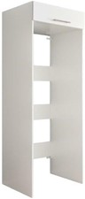 Szafka na pralkę i suszarkę LAUNDREEZY 67,5 x 200 x 67,5 cm drewno biała na sprzedaż Szafka na pralkę i suszarkę LAUNDREEZY 67,5 x 200 x 67,5 cm drewno biała na sprzedaż  PL