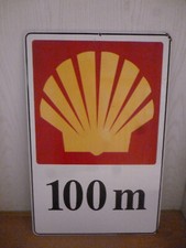 Shell hinweisschild emaillesch gebraucht kaufen  Burg
