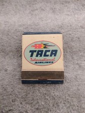 TACA "Avianca" Kingsland LTD Publicidade Vintage Matchbook - El Salvador década de 1950, usado comprar usado  Enviando para Brazil
