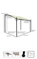Gartenpavillon metall beige gebraucht kaufen  Heilbronn