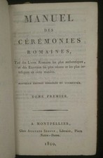Manuel cérémonies romaines d'occasion  Expédié en Belgium