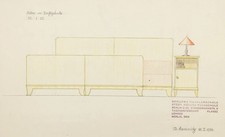 Desenho de arquitetura de móveis art déco para quarto de cama comprar usado  Enviando para Brazil