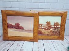 Fotos vintage 1977 8x10 do Havaí em molduras de madeira feitas à mão, retrô, adereços comprar usado  Enviando para Brazil