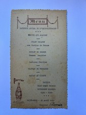 Menu ancien déjeuner d'occasion  Paris XI