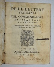 Lettere familiari aldina usato  Arezzo