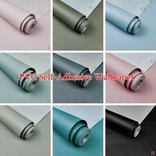 Usado, Rolo de papel de parede autoadesivo PVC vinil liso 10 m de comprimento decoração para casa comprar usado  Enviando para Brazil