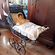 Antiker puppenwagen holz gebraucht kaufen  Xanten