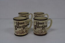 4 tazas de café vintage Home Sweet Home Brown Cabin (119) #940 segunda mano  Embacar hacia Argentina