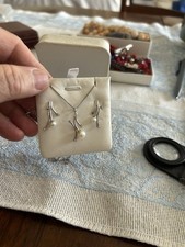 Parure argento perle usato  Italia