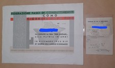 Attestato fasci combattimento usato  San Benedetto del Tronto