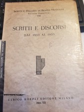 Scritti discorsi benito usato  Bologna