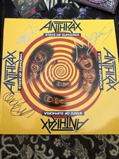 Antraz autografado State Of Euphoria Lp. comprar usado  Enviando para Brazil