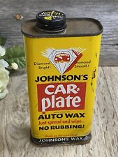 1950 Johnson’s placa de carro vintage lata de cera automotiva propaganda diamante comprar usado  Enviando para Brazil