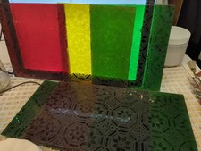 Etched stained glass for sale  Clinton
