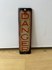 Vintage enamel danger for sale  TAUNTON