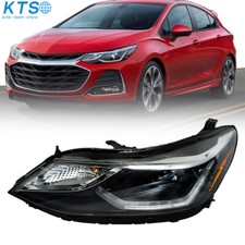 Farol projetor Chevy Cruze 2016-2018 com carcaça cromada LED DRL lado esquerdo comprar usado  Enviando para Brazil